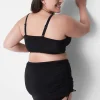 Swim Bottoms^Lane Bryant Adjustable Swim Skirt Black