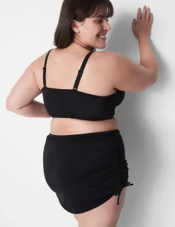 Swim Bottoms^Lane Bryant Adjustable Swim Skirt Black
