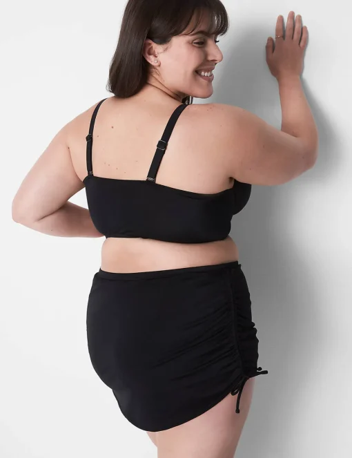 Swim Bottoms^Lane Bryant Adjustable Swim Skirt Black