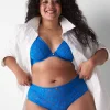 Sexy Panties^Lane Bryant Allover Lace Cheeky Panty Electric Blue