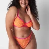 Thong Panties^Lane Bryant Allover Lace Dipped Thong Orange Clown Fish