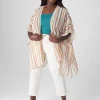 Shirts & Blouses^Lane Bryant Basic Chiffon Overpiece 1125308 Kat Stripe
