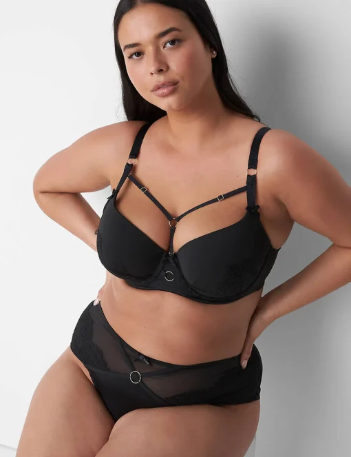 Sexy Bras^Lane Bryant Boost Balconette Bra Black