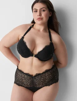 F To K Cups^Lane Bryant Boost Plunge Bra Black