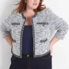 Jackets^Lane Bryant Boucle Knit Crop Jacket Tweed