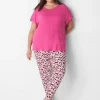 Sleep Separates^Lane Bryant Brushed Jersey Boxy Sleep Tee Pink Yarrow