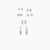 Earrings^Lane Bryant Celestial Stud Earrings 6 Pack Silver