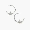 Earrings^Lane Bryant Charm Hoop Silver