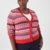 Sweaters^Lane Bryant Classic Button-Front Cardigan Fair Isle