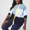 Cardigans^Lane Bryant Classic Open-Front Stripe Cardigan Multi Blue