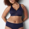 F To K Cups^Lane Bryant Comfort Bliss Lightly Lined No-Wire Bra Maritime Blue