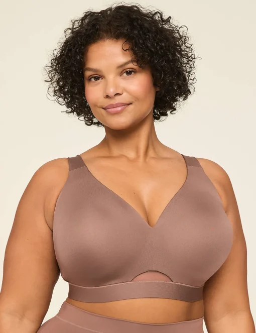 Full Coverage Bras^Lane Bryant Comfort Bliss Lightly Lined No-Wire Bra Deep Taupe