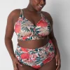 No-Wire Bras And Bralettes^Lane Bryant Comfort Bliss Lightly Lined No-Wire Bra Tropical Garden Sand Dollar
