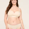 F To K Cups^Lane Bryant Comfort Bliss Lightly Lined Balconette Bra Sand Dollar
