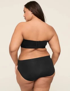 F To K Cups^Lane Bryant Comfort Bliss Lightly Lined Strapless Bra Black