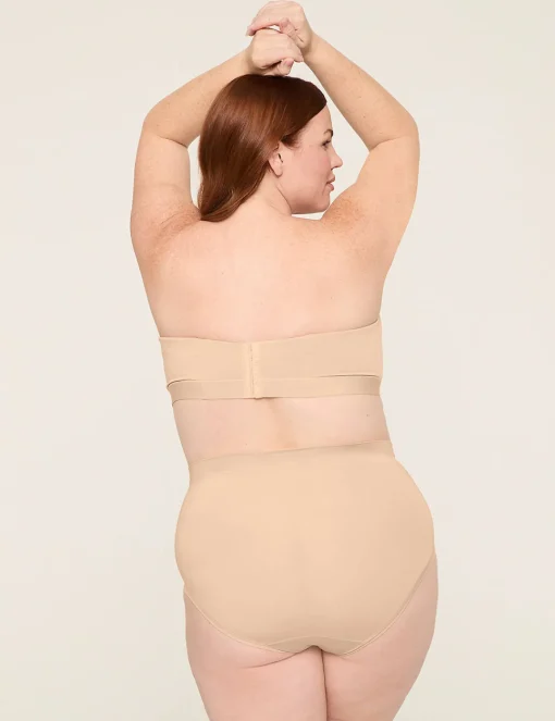 Underwire Bras^Lane Bryant Comfort Bliss Lightly Lined Strapless Bra Cafe