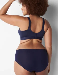 F To K Cups^Lane Bryant Comfort Bliss Lightly Lined No-Wire Bra Maritime Blue