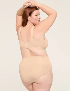 F To K Cups^Lane Bryant Comfort Bliss Lightly Lined Balconette Bra Cafe