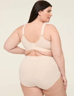 F To K Cups^Lane Bryant Comfort Bliss Lightly Lined No-Wire Bra Sand Dollar