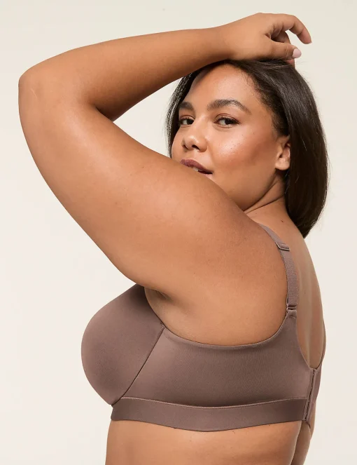 Balconette Bras^Lane Bryant Comfort Bliss Lightly Lined Balconette Bra Deep Taupe