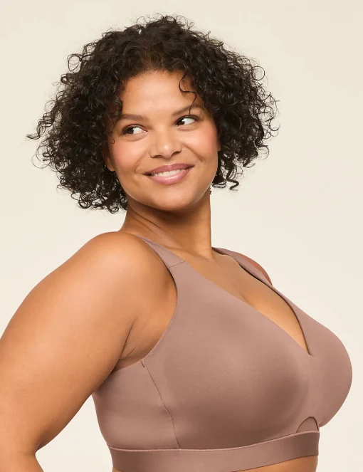 Full Coverage Bras^Lane Bryant Comfort Bliss Lightly Lined No-Wire Bra Deep Taupe