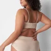 Strapless And Multi-Way Bras^Lane Bryant Comfort Bliss Lightly Lined Strapless Bra Shine Animal Sand Dollar