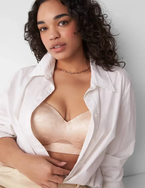 Strapless And Multi-Way Bras^Lane Bryant Comfort Bliss Lightly Lined Strapless Bra Shine Animal Sand Dollar