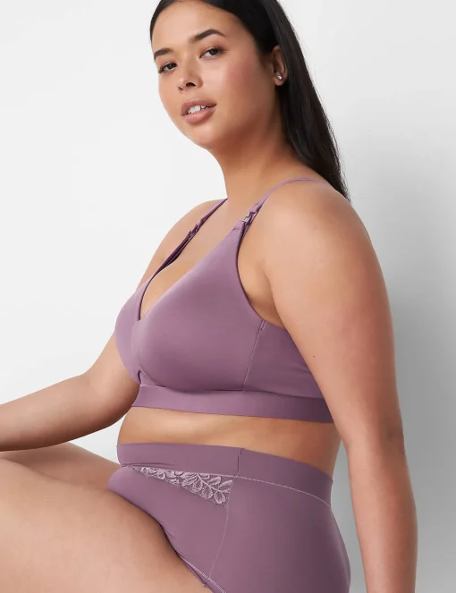 No-Wire Bras And Bralettes^Lane Bryant Comfort Bliss Nursing Bra Arctic Dusk