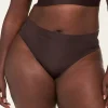 Thong Panties^Lane Bryant Comfort Bliss Wide-Side Thong Chocolate Plum