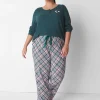Sleep Separates^Lane Bryant Comfy Cotton Sleep Pant Lillie Plaid