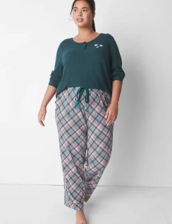 Sleep Separates^Lane Bryant Comfy Cotton Sleep Pant Lillie Plaid