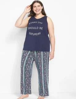 Sleep Separates^Lane Bryant Comfy Cotton Sleep Pant Bandana Paisley