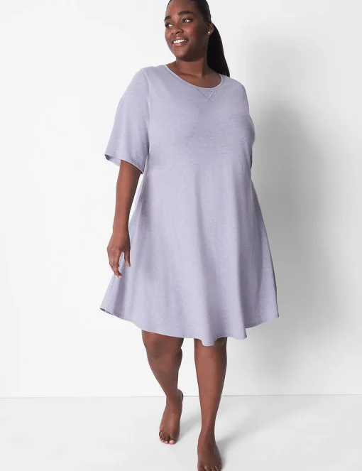 Sleepshirts^Lane Bryant Comfy Cotton Sleepshirt Grisaille
