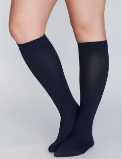 Socks^Lane Bryant Compression Sock Dark Water