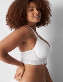 Underwire Bras^Lane Bryant Cotton Boost Plunge Bra Bright White
