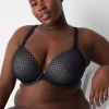 F To K Cups^Lane Bryant Cotton Boost Plunge Bra With Lace Black