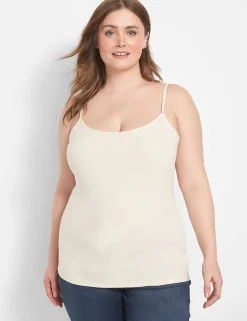 The Tee Shop^Lane Bryant Cotton Cami Beige