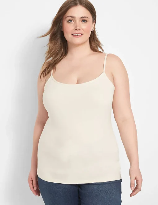 The Tee Shop^Lane Bryant Cotton Cami Beige