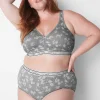 Brief Panties^Lane Bryant Cotton Full Brief Panty With Wide Waistband Floral Shadow