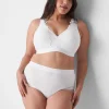 Brief Panties^Lane Bryant Cotton Full Brief Panty With Wide Waistband Bright White