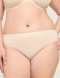 Hipster Panties^Lane Bryant Cotton Hipster Panty Beige