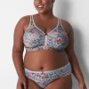 Hipster Panties^Lane Bryant Cotton Hipster Panty Floral Light Heather Grey