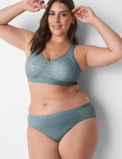 Hipster Panties^Lane Bryant Cotton Hipster Panty With Lace Lead