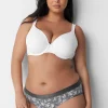 Hipster Panties^Lane Bryant Cotton Hipster Panty With Wide Waistband Garden Floral Grey