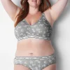 Hipster Panties^Lane Bryant Cotton Hipster Panty With Wide Waistband Floral Shadow