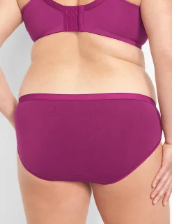 Hipster Panties^Lane Bryant Cotton Hipster Panty With Lace Waist Raspberry Rush