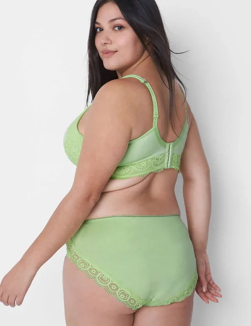 T-Shirt Bras^Lane Bryant Cotton Lightly Lined T-Shirt Bra Shadow Lime