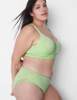 T-Shirt Bras^Lane Bryant Cotton Lightly Lined T-Shirt Bra Shadow Lime