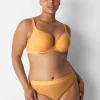 Thong Panties^Lane Bryant Cotton Thong Panty With Wide Waistband Heather Yellow