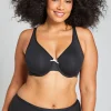 F To K Cups^Lane Bryant Cotton Unlined Full Coverage Bra Black